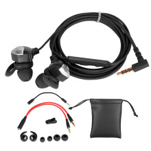 Komfortable og lette gaming-øretelefoner med mikrofon, stereobas, støjreducerende, kablede in-ear-hovedtelefoner til PS4, Xbox, bærbar computer,