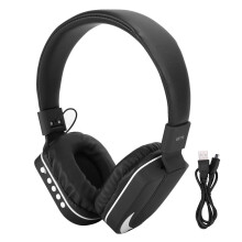 Căști Bluetooth Over Ear, experiență sonoră îmbunătățită, traducere în timp real, pliabile, confortabile, stereo, bas, cu microfon, player