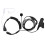 High Strength Precise Connector Headset with Super Strength Cable Module and Remote Microphone, Durable Tactical Headset for Bodyguard and Security Op 2