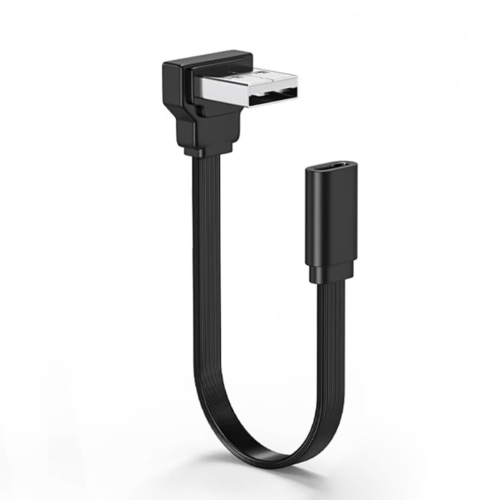 Usb 2.0 To Usb C Adapter Cable 90 Angled Speed Data Transfer Fast 2A Charging 0.5M 9365049270281