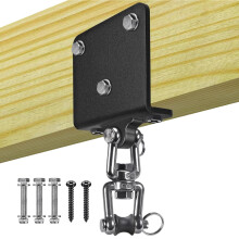 Heavy Bag Hanger - Ceiling Mount with 360 Degree Rotating Hook for Space-Saving Yoga and Speed Training in Basement