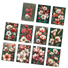 30Sheets Retro Craft Paper Pack Antique Background-Flowers Past