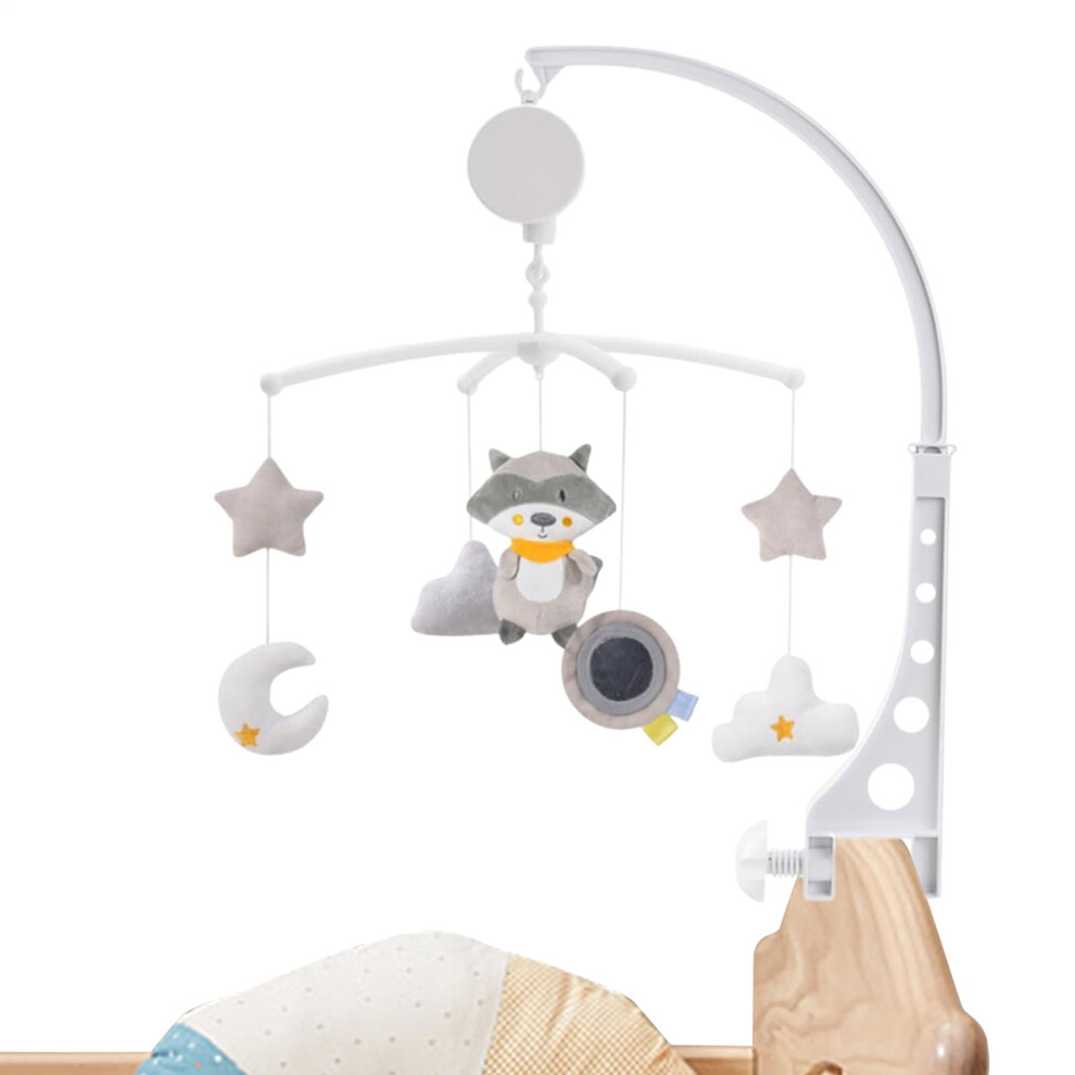 Baby Mobile for Crib with Soothing Music Box, Photo Pendant, Wind Chimes, Ideal for Sleep, Nursery Decor, Stroller Travel