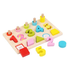 Quebra-cabeças educativos de madeira para crianças pequenas, design durável em madeira de tília e plástico, brinquedos Montessori que auxiliam