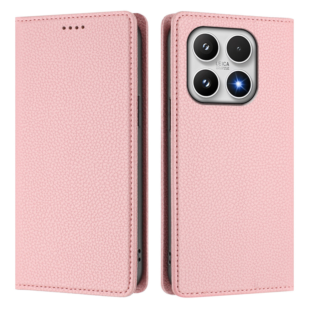 (Pink) For Xiaomi 17 Wallet Case Rfid Blocking Litchi Texture Leather Mobile Cover Pink 6914286114020