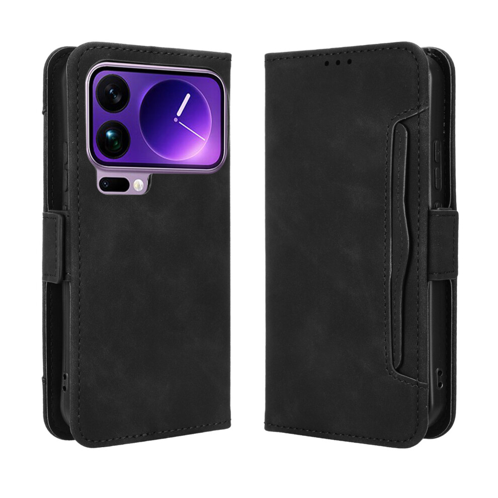 (Black) For Xiaomi 17 Pro Leather Case Phone Wallet Cover With Multiple Card Slots Black 6914287945210