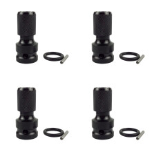 4Pcs Socket Adapter Hexagonal Adapter 1/2 Square Drive to 1/4