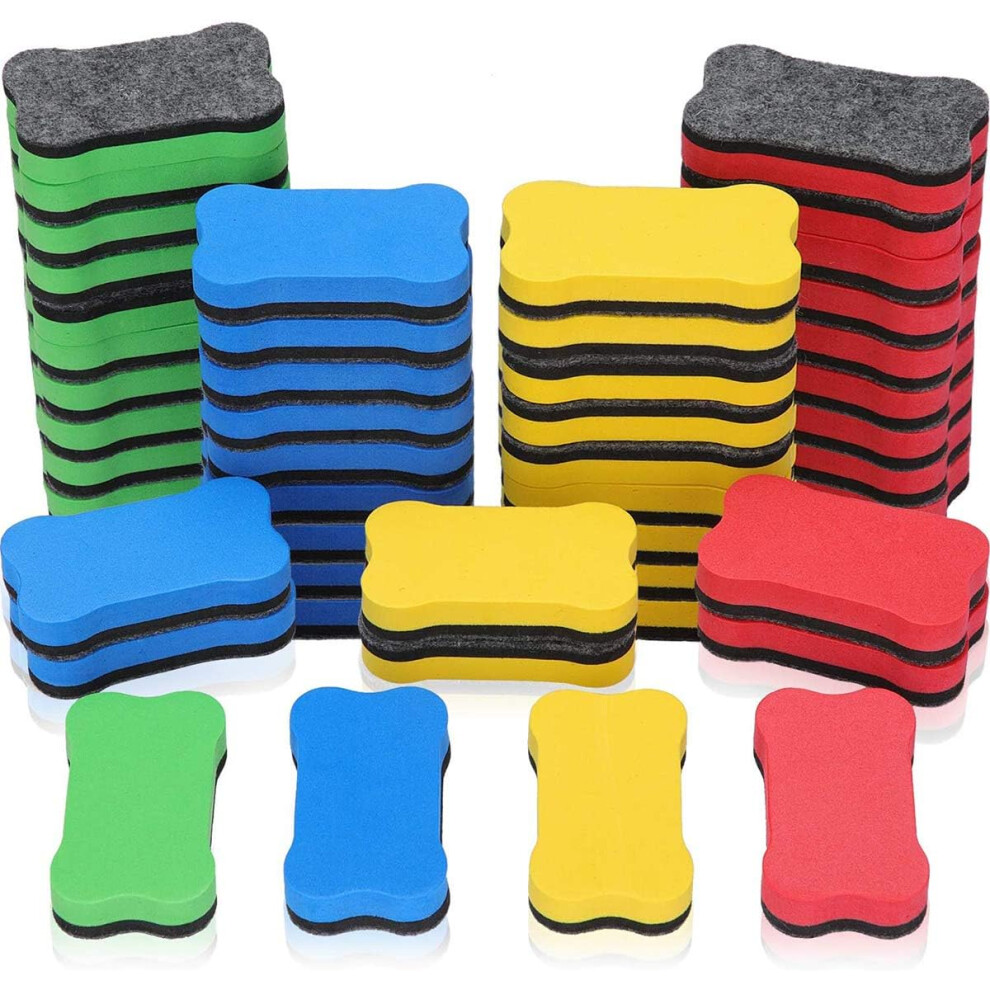 Innovative Magnetic Whiteboard Erasers, Office Erasers With Cute Bone Shaped Design For Chalkboard And Whiteboard Use 9486358044285