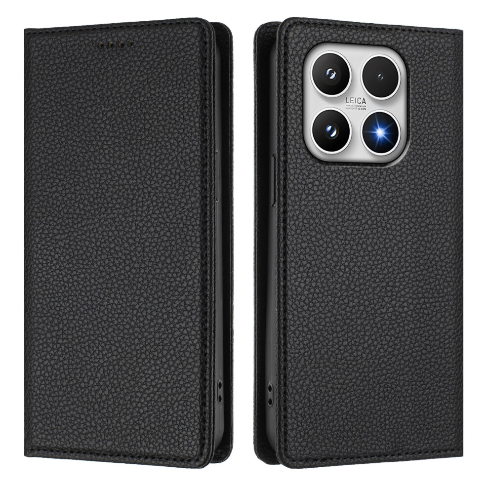 (Black) For Xiaomi 17 Wallet Case Rfid Blocking Litchi Texture Leather Mobile Cover Black 6914285654725