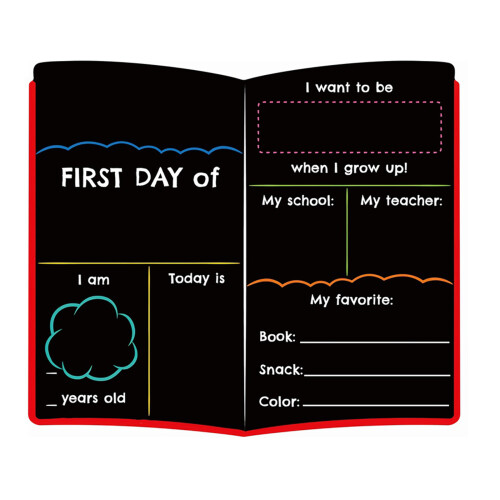 Wooden Reversible Writing Board Study Note Memos Pad-Style D