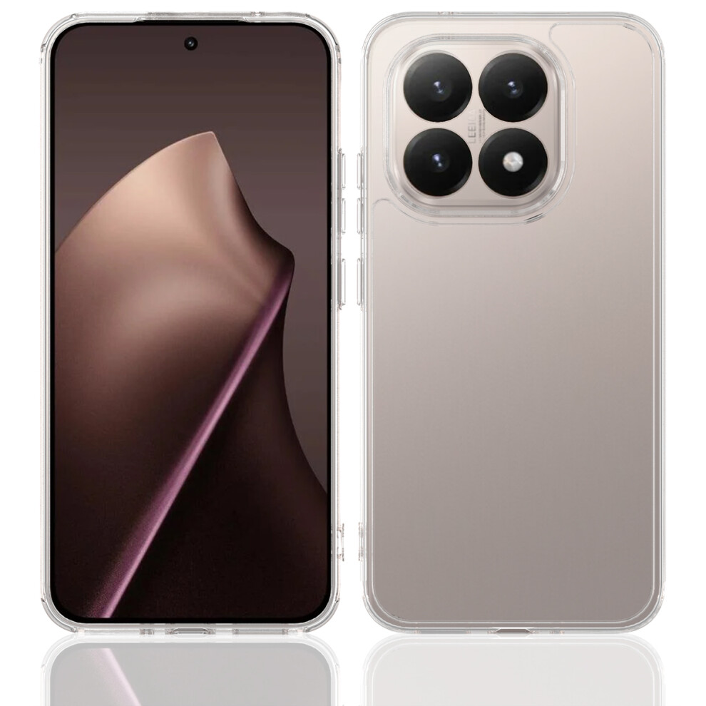 (Clear) For Xiaomi 15T Clear Phone Case Tpu+Acrylic Shockproof Phone Back Cover 6914282908449