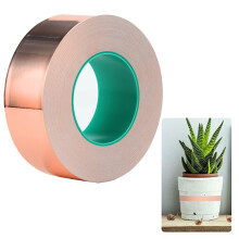 Conductive Copper Foil Tape, High Strength Material for EMI Shielding, Flexible Flat Conductors, Printed Circuit Boards, Double Sided Conductive, 30mm