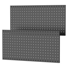 2Pieces Modular Metal Pegboard Wall Panel Garage Workshop