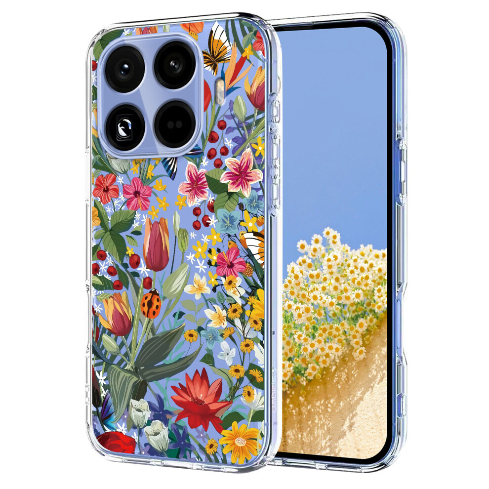 (Lilies) For Xiaomi 15T Pro Case Butterfly Floral Pattern Printing Tpu Phone Back Cover 6914283926954