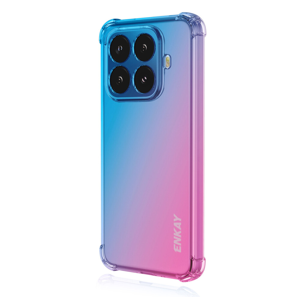 (Blue / Pink) For Xiaomi 15T Pro Tpu Case Enkay Thickened Four Corner Drop-Proof Phone Back Cover Blue,Pink 6914286994158