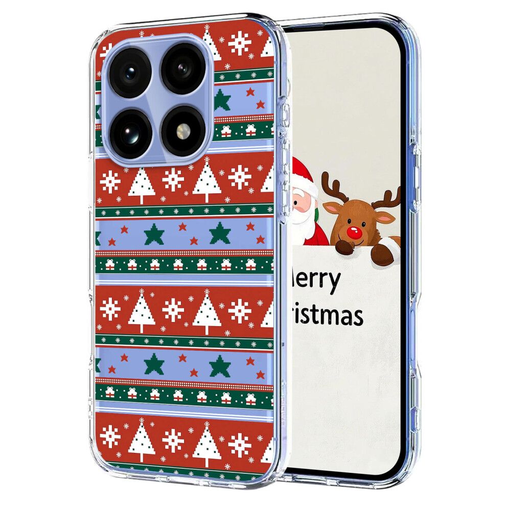 (Christmas Ribbons) For Xiaomi 15T Pro Case Christmas Themed Pattern Printing Tpu Phone Back Cover 6914280583983
