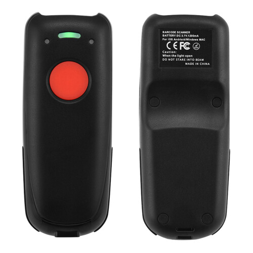 Scanner de poche antichoc, lecteur de codes-barres sans fil Bluetooth, compatible multilingue et rapide. 1