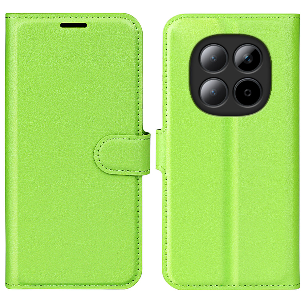 (Green) For Xiaomi Redmi Note 15 Pro 5G Case Litchi Texture Shockproof Leather Wallet Phone Cover Green 6914287132528