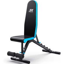 JX FITNESS Adjustable Weight Bench Incline Decline Flat Workout Bench 90 Degree Upright Home Training Sit up Gym Bench