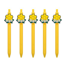 5PCS Ergonomic Ballpoint Pen Black Inks Retractable Ballpoint-1