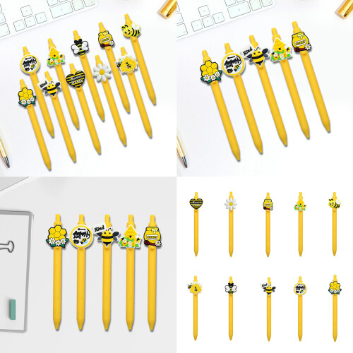5PCS Ergonomic Ballpoint Pen Black Inks Retractable Ballpoint-1 2