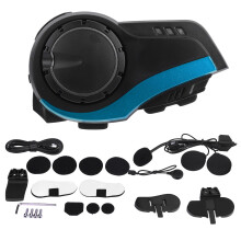 Bluetooth-communicatiesysteem voor motorfietsen: headset met hifi-stereo en intercom met groot bereik, waterdicht, handsfree communicatie voor