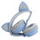 Wireless Kids Headphones Bluetooth Volume Limited Foldable Cat Ear Design With Led Light Built In Microphone Music Sharing Function Adjustable 5