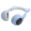 Wireless Kids Headphones Bluetooth Volume Limited Foldable Cat Ear Design With Led Light Built In Microphone Music Sharing Function Adjustable 7