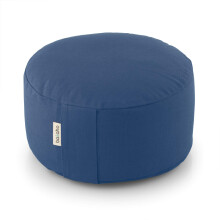 basaho WHEEL Zafu Meditation Cushion | Organic Cotton | Buckwheat Hulls | Removable Washable Cover (Dusty Blue)