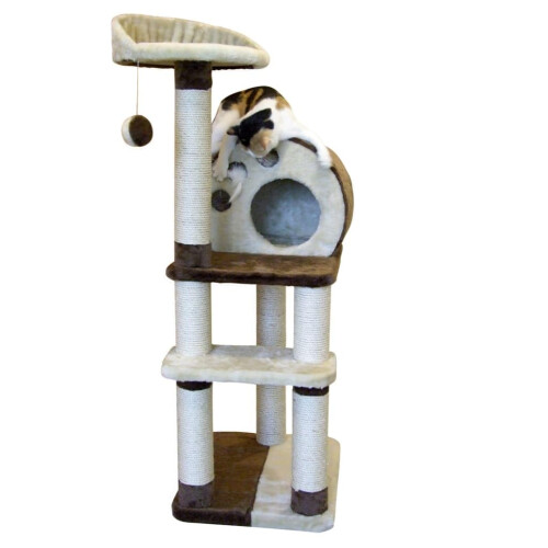 Kerbl Cat Planet-X Scratch Tree, 127 cm, Brown/Beige 2