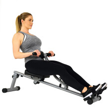 Sunny Health & Fitness Rowing Machine 12 Levels Adjustable Resistance, Rower W/ Digital Monitor, Full Body Workout Gym Equipment For Home Use -
