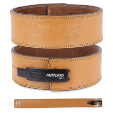 Hustlers Only Weight Lifting Belt with Lever Buckle Genuine Leather Gym Belt for Deadlift, Power Lifting, Workout Belt 10mm thickness for Back