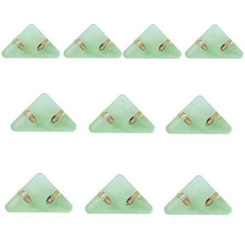 10 NonSlip Edgeds Clips for Secure Paper Holding-Green