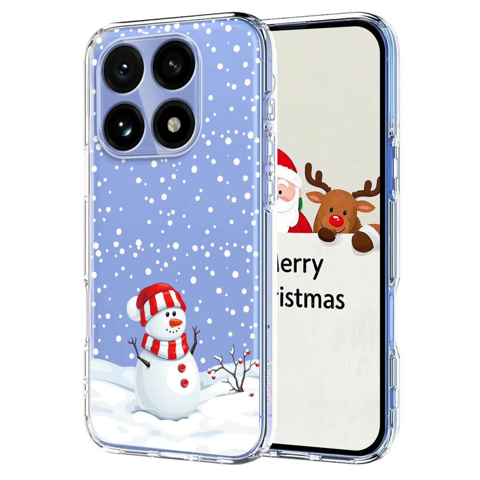 (Christmas Snowman) For Xiaomi 15T Pro Case Christmas Themed Pattern Printing Tpu Phone Back Cover 6914285662447