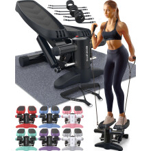 Nordic Lifting Mini Stepper & Stair Climber Machine - w/Resistance Bands Set & Non-Slip Foot Pads - Durable Construction with 330 LBS Weight Capacity