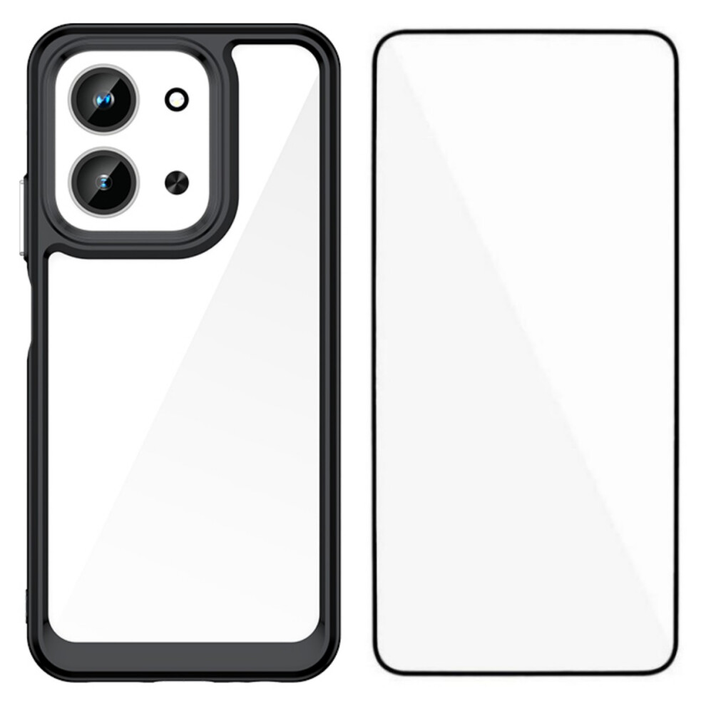 (Black) For Xiaomi Redmi 15C 4G (Eu) (173Mm) / Xiaomi Redmi 15C 5G (Eu) (173Mm) Phone Case Wanlonfeng Xc Series Tpu Acrylic Cover With Te Black 6914283757336