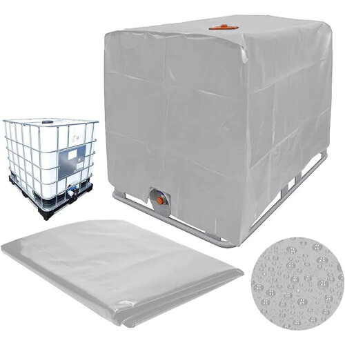 Αδιάβροχο κάλυμμα Ibc Tote, ανθεκτικό στη σκόνη, προσαρμοσμένο προστατευτικό