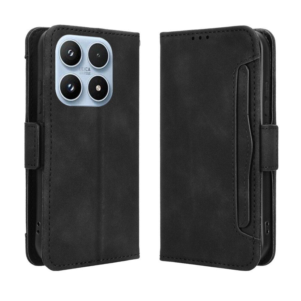 (Black) For Xiaomi 17 Leather Case Phone Wallet Cover With Multiple Card Slots Black 6914286877581