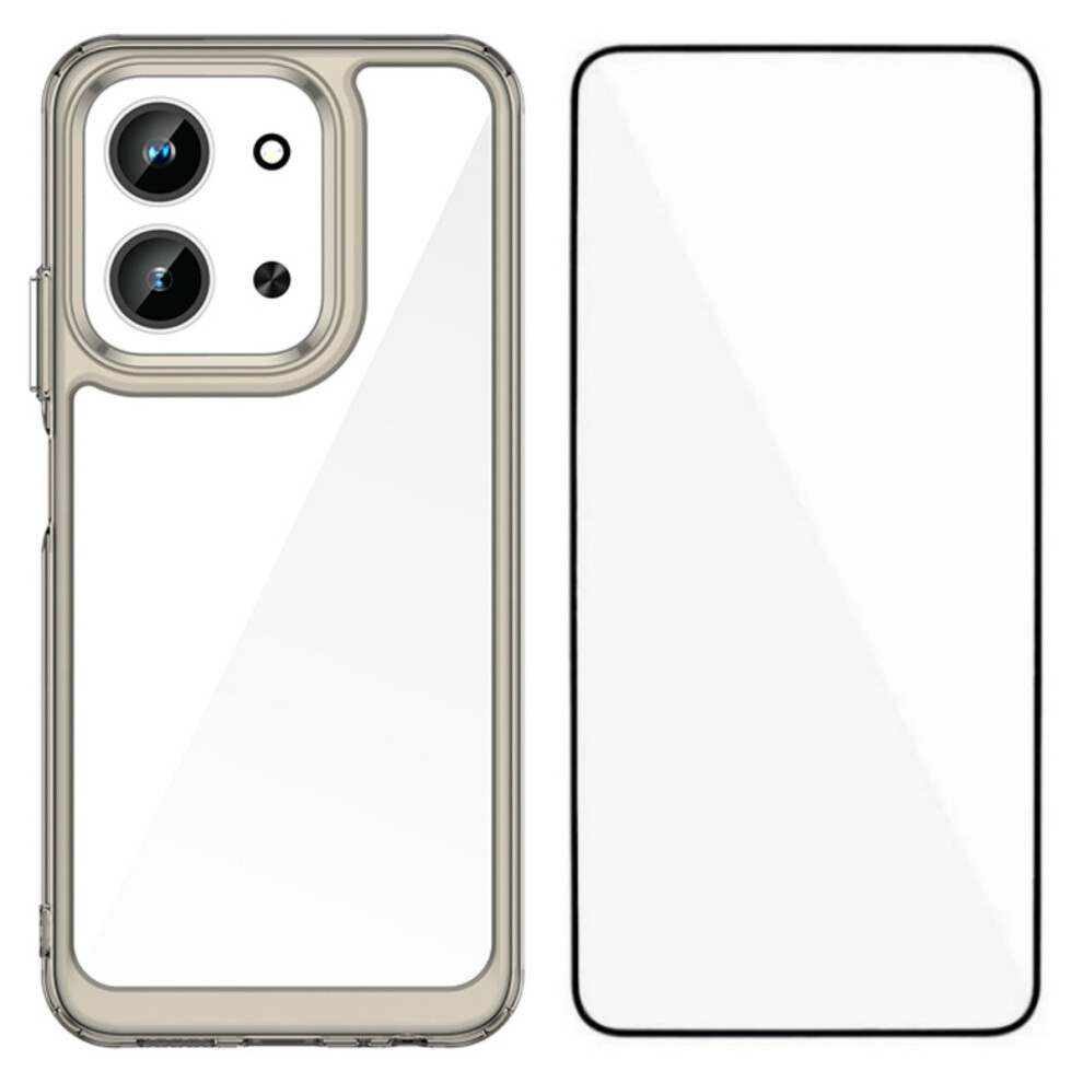 (Transparent ) For Xiaomi Redmi 15C 4G (Eu) (173Mm) / Xiaomi Redmi 15C 5G (Eu) (173Mm) Phone Case Wanlonfeng Xc Series Tpu Acrylic Cover With Te Grey 6914287345386