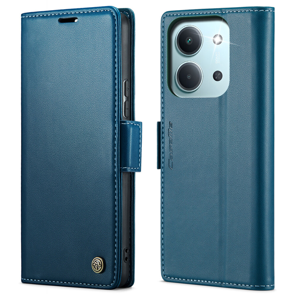 (Blue) For Xiaomi Redmi 15C 5G (Eu) (173Mm) / Xiaomi Redmi 15C 4G (Eu) (173Mm) Case Caseme 023 Series Rfid Blocking Glossy Stand Phone C Blue 6914285667862