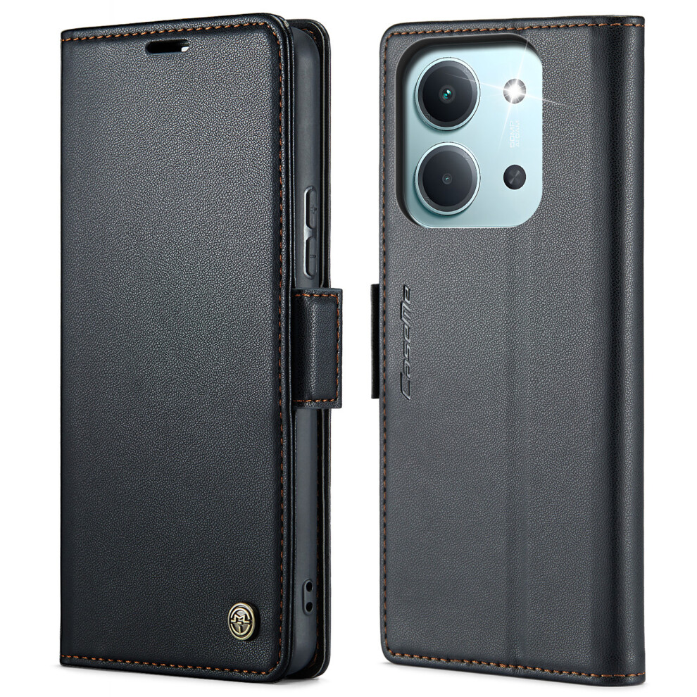 (Black) For Xiaomi Redmi 15C 5G (Eu) (173Mm) / Xiaomi Redmi 15C 4G (Eu) (173Mm) Case Caseme 023 Series Rfid Blocking Glossy Stand Phone C Black 6914283245666