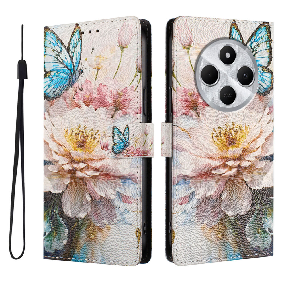 (Butterfly / Flower) For Xiaomi Redmi 14R 5G / Xiaomi Redmi A4 5G / Xiaomi Redmi A3 Pro 4G / Xiaomi Poco M7 5G / Xiaomi Redmi 14C 4G / Xiaomi Redmi 14 6914287038905