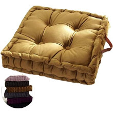 Almofada de chão elegante para meditação, almofada grossa para meditação com alça para facilitar o transporte, ideal para ioga e meditação,