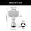 Set of 10 Universal Triangular Wrench Key Socket Key Spanner Key 3