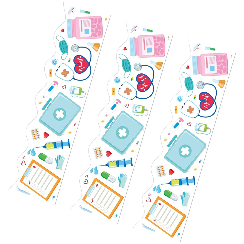 18m/59ft Nurse Day Border Sticker 70mm Wide Nurse Day Decorative