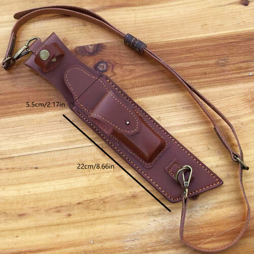 Portable Fixed Blade Cutter PU Leather Sheath Cover PU Leather 2
