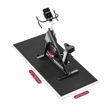 HAPBEAR Exercise Equipment Mat-72" x 36"x1/4" (183 x 92cm?6mm), Treadmill Mat, Exercise Bike Mat, Heavy-Duty Floor Protector, Non-slip, Noise