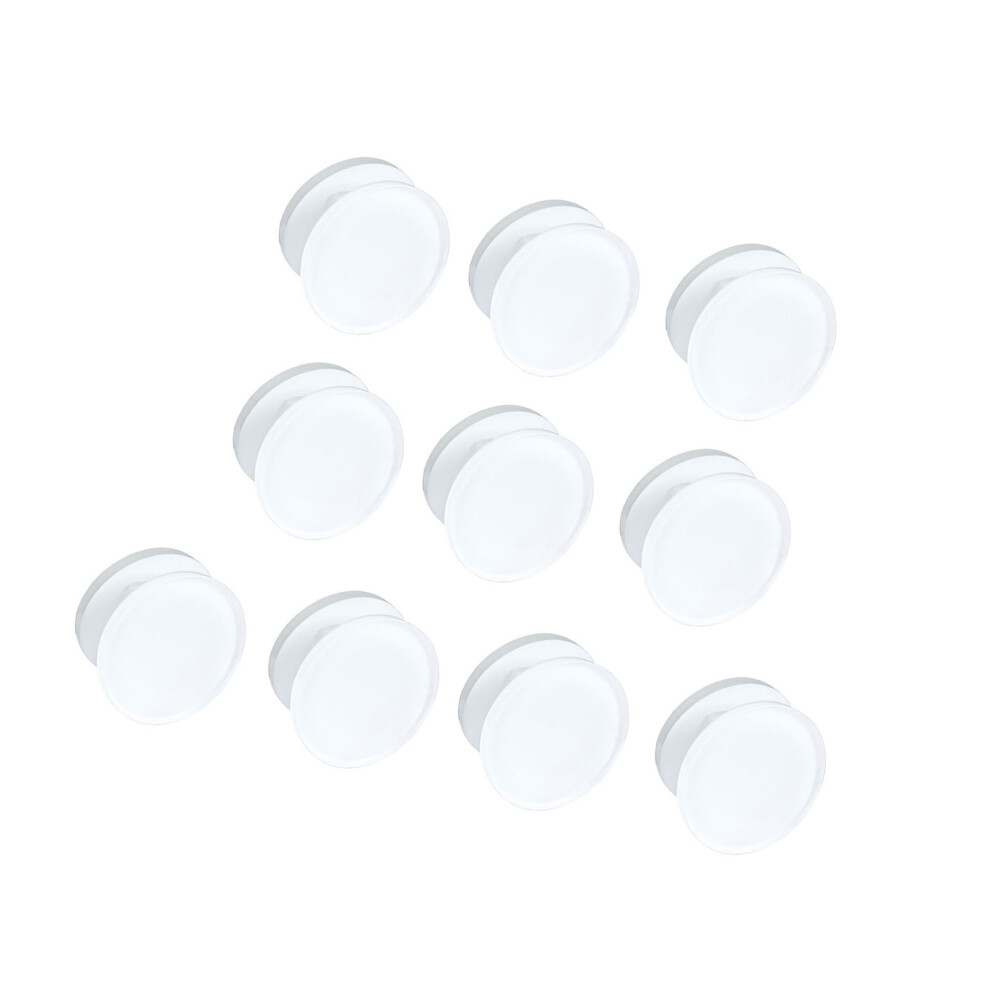 10Pcs 30X30mm Adhesive Hanging Clip Clear Acrylics-Circular 7696001294123