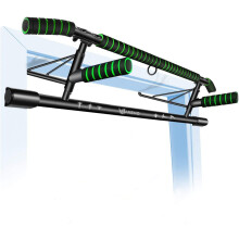 Pull Up Bar Doorway Fitness Chin-Up Bar Frame for Home Gym Exercise with Shortened Handle Bar Training Straps Set
