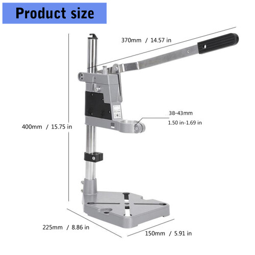 Adjustable Drill Press Stand Benches Clamp Support Tool for Hand 2
